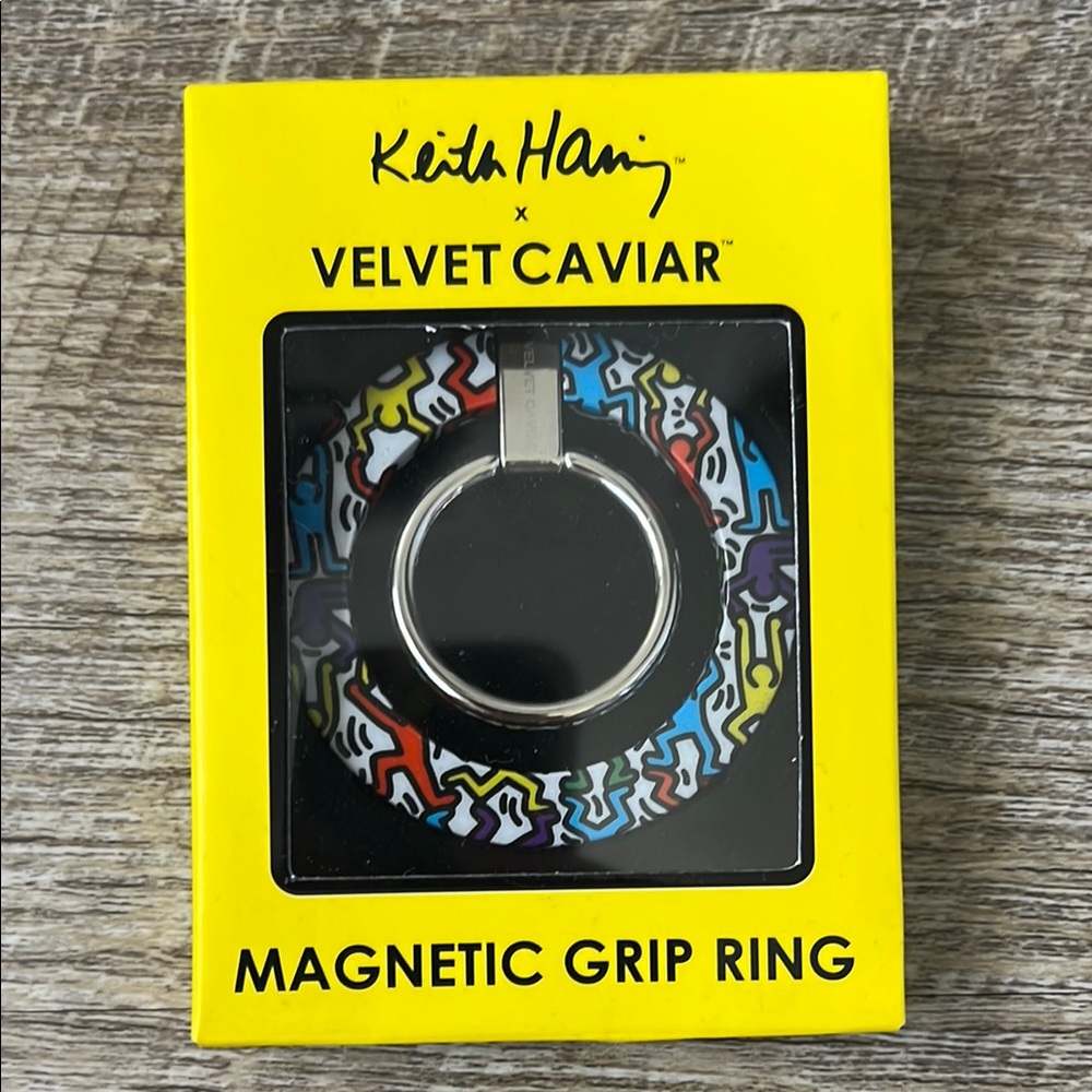 Velvet Caviar Keith Haring Rainbow Dancers MagSafe Grip Ring